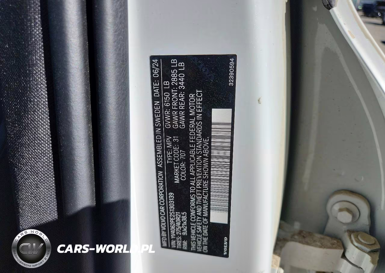 2025 Volvo Xc90 Plus VIN:YV4062PE2S1303139 - 12