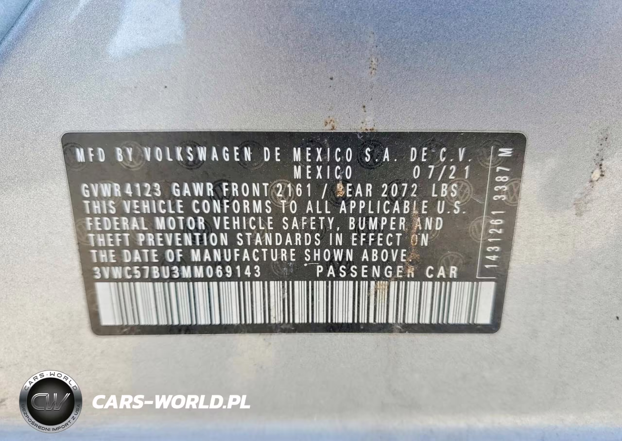 2021 Volkswagen Jetta S VIN:3VWC57BU3MM069143 - 12