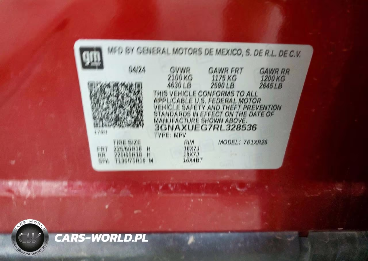 2024 Chevrolet Equinox Lt VIN:3GNAXUEG7RL328536 - 13