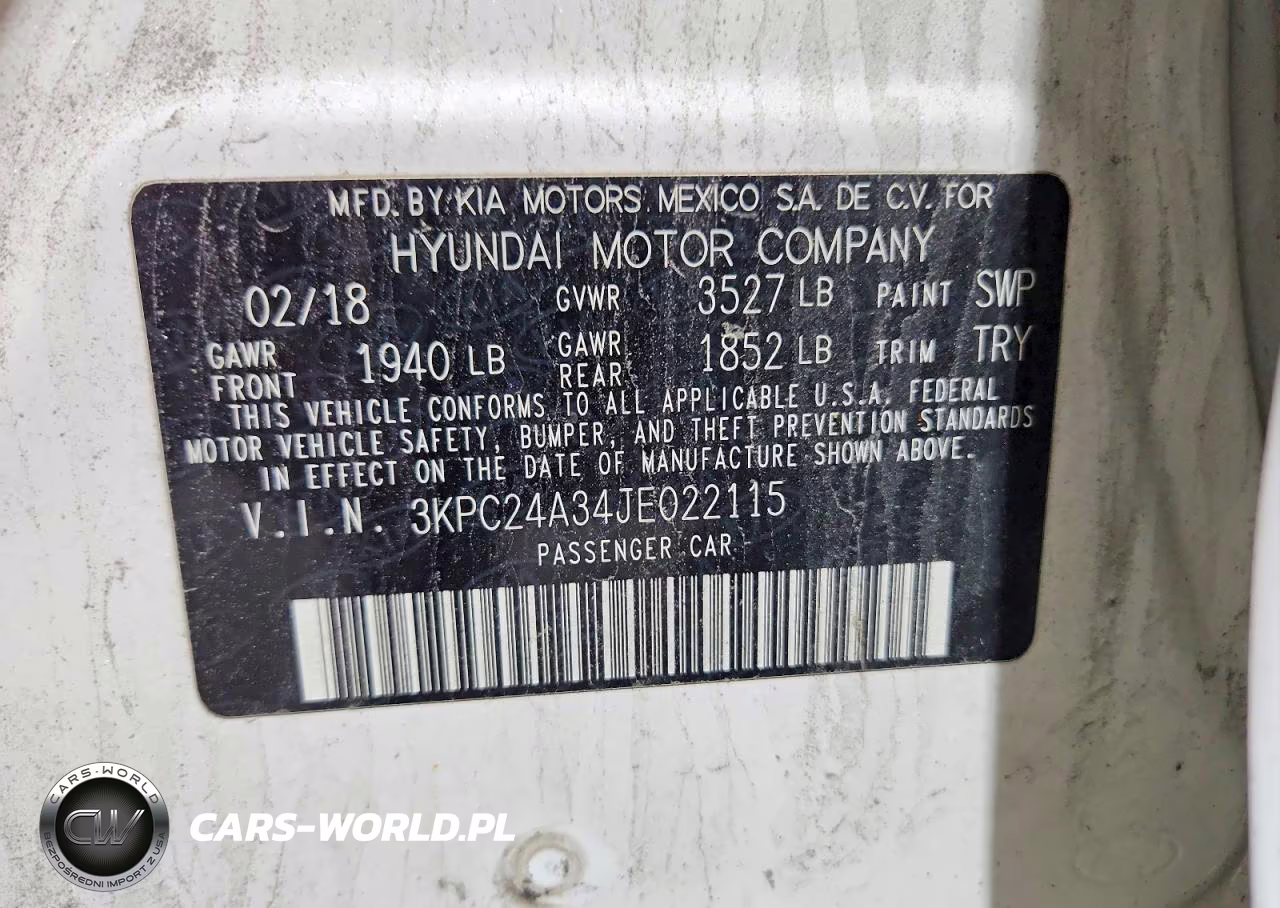 2018 Hyundai Accent Sel VIN:3KPC24A34JE022115 - 12