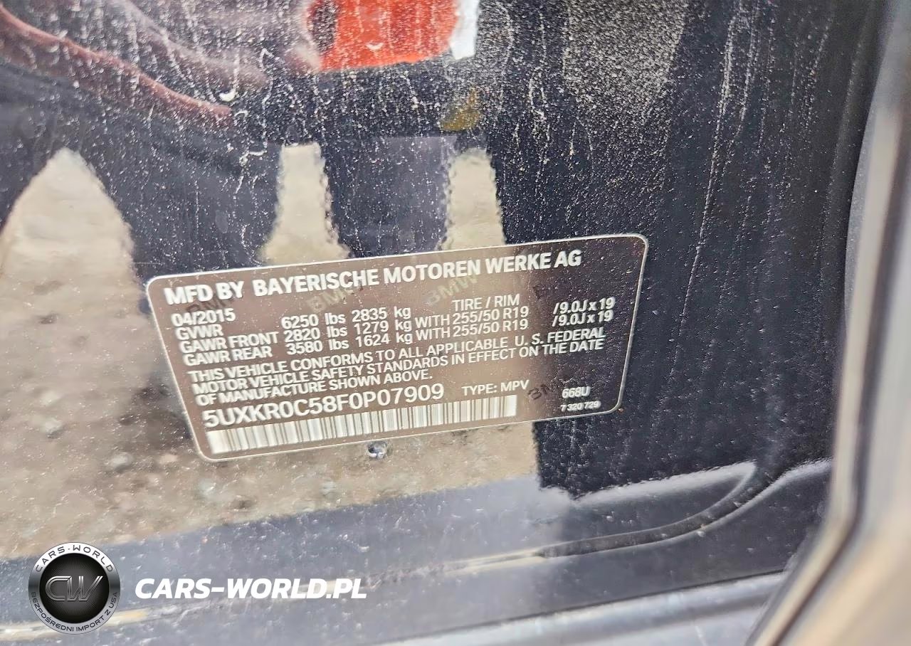 2015 BMW X5 xDrive35I VIN:5UXKR0C58F0P07909 - 13