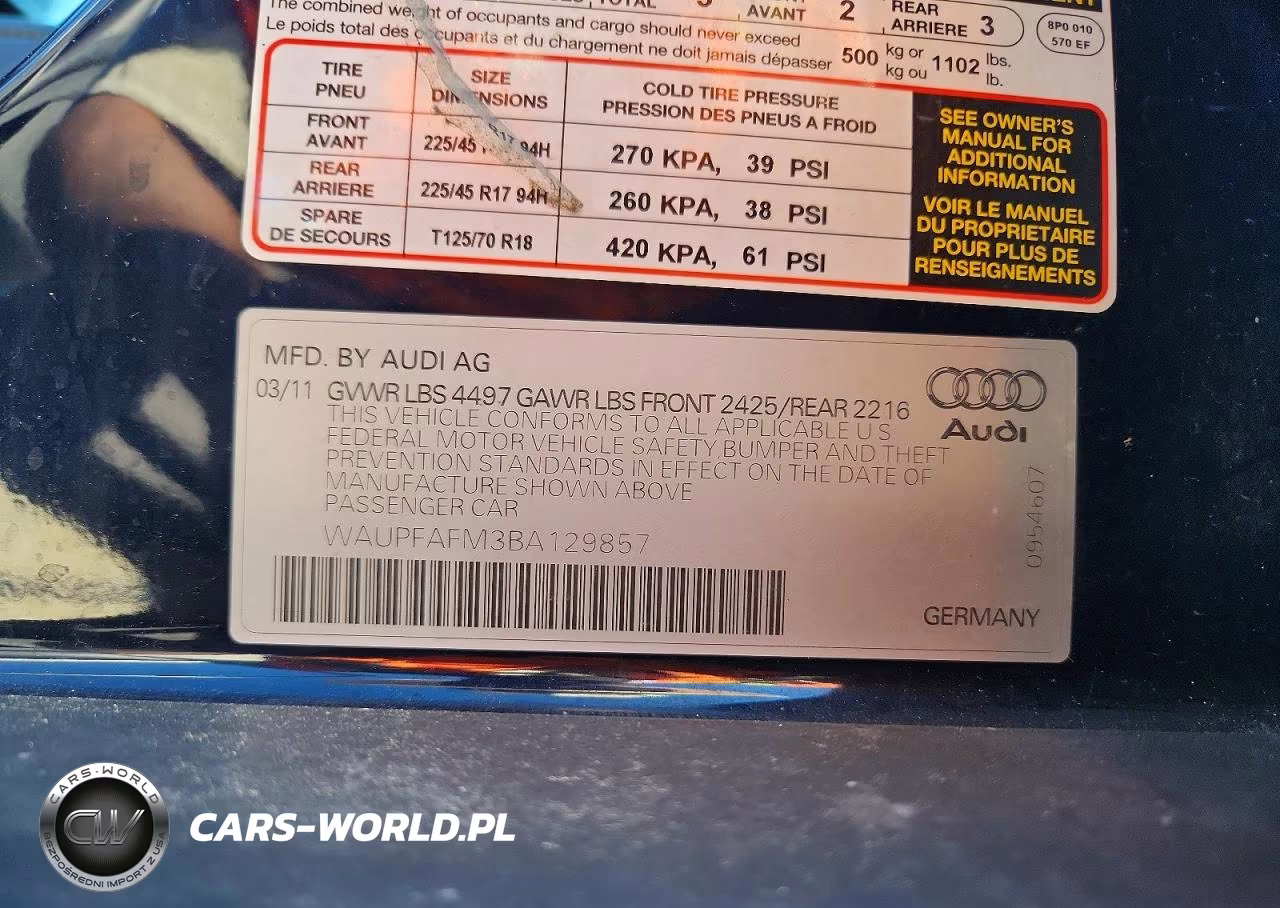 2011 Audi A3 Premium Plus VIN:WAUPFAFM3BA129857 - 12