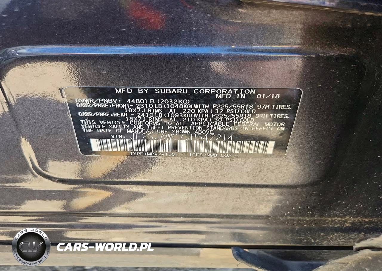 2018 Subaru Forester 2.5I Touring VIN:JF2SJAWC7JH542214 - 13