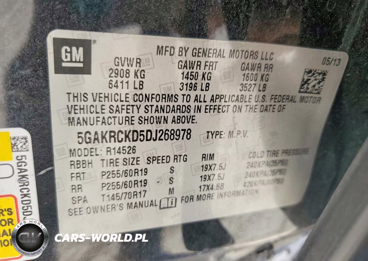 2013 Buick Enclave VIN:5GAKRCKD5DJ268978 - 13