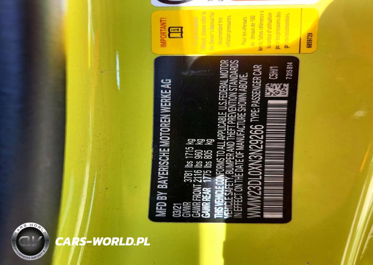 2022 Mini Cooper VIN:WMW23DL0XN3N29266 - 13