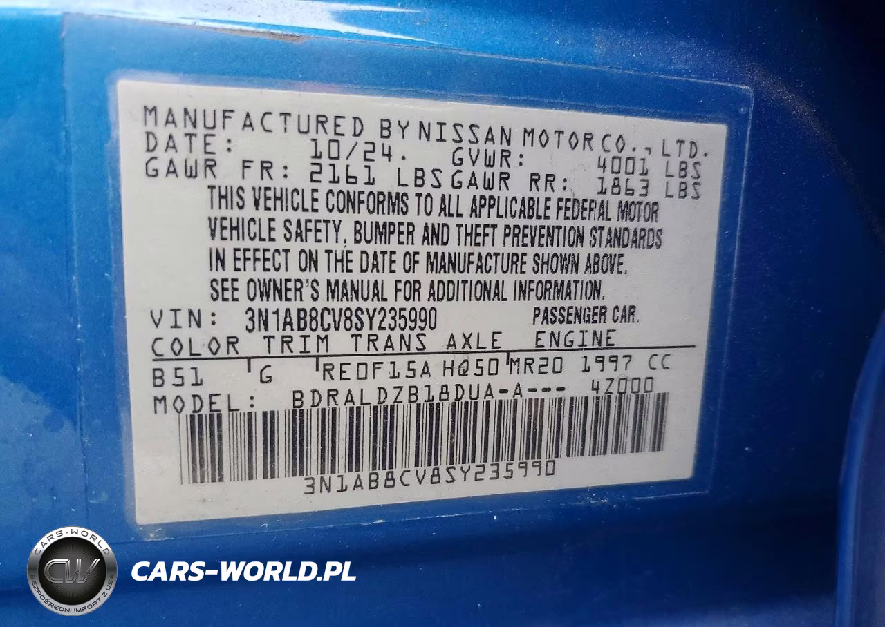 2025 Nissan Sentra Sv VIN:3N1AB8CV8SY235990 - 12