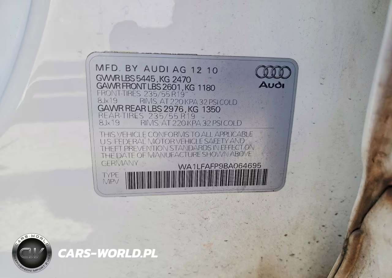 2011 Audi Q5 Premium Plus VIN:WA1LFAFP9BA064695 - 13