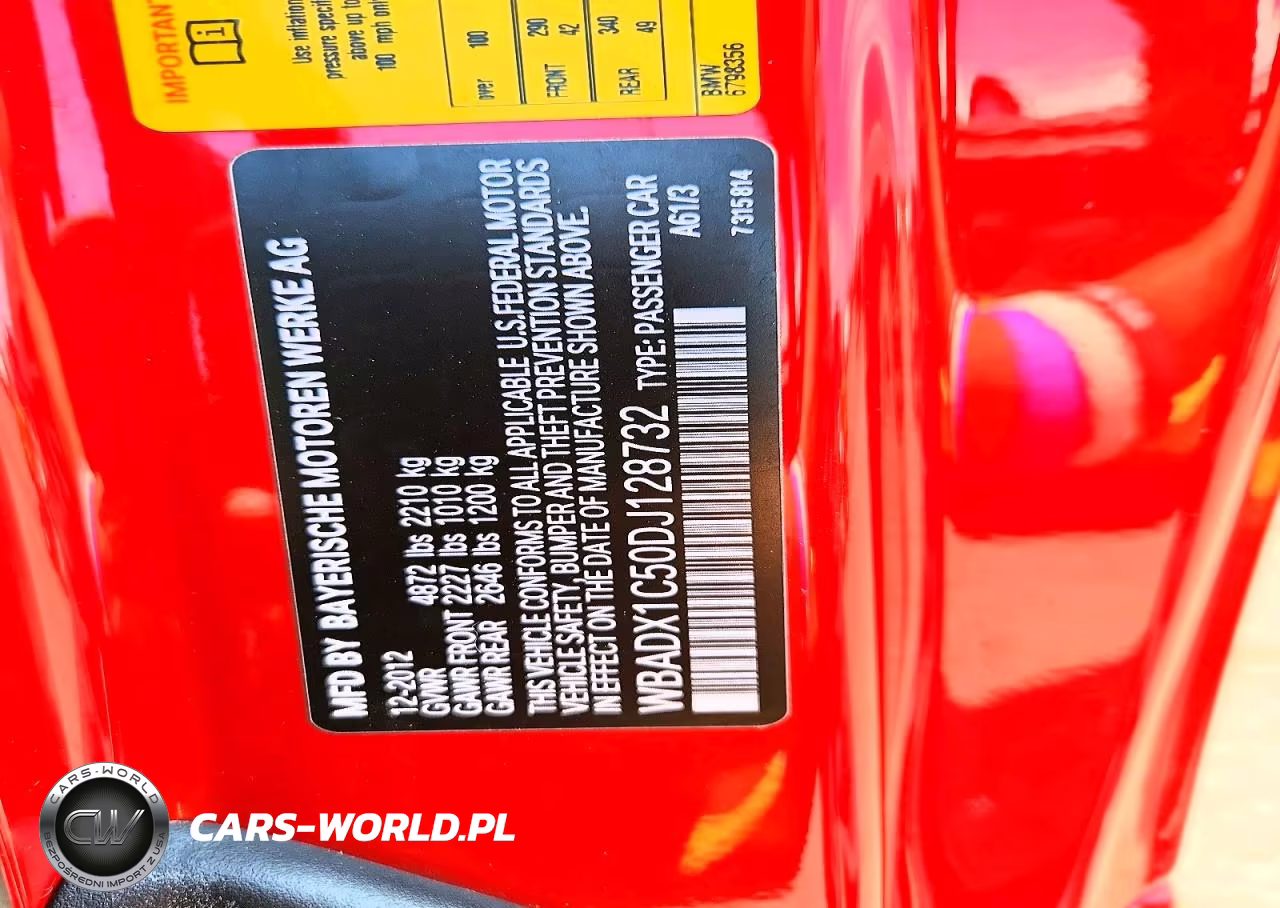 2013 BMW 335 I Sulev VIN:WBADX1C50DJ128732 - 12