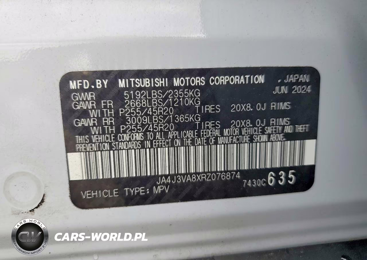 2024 Mitsubishi Outlander Se VIN:JA4J3VA8XRZ076874 - 14