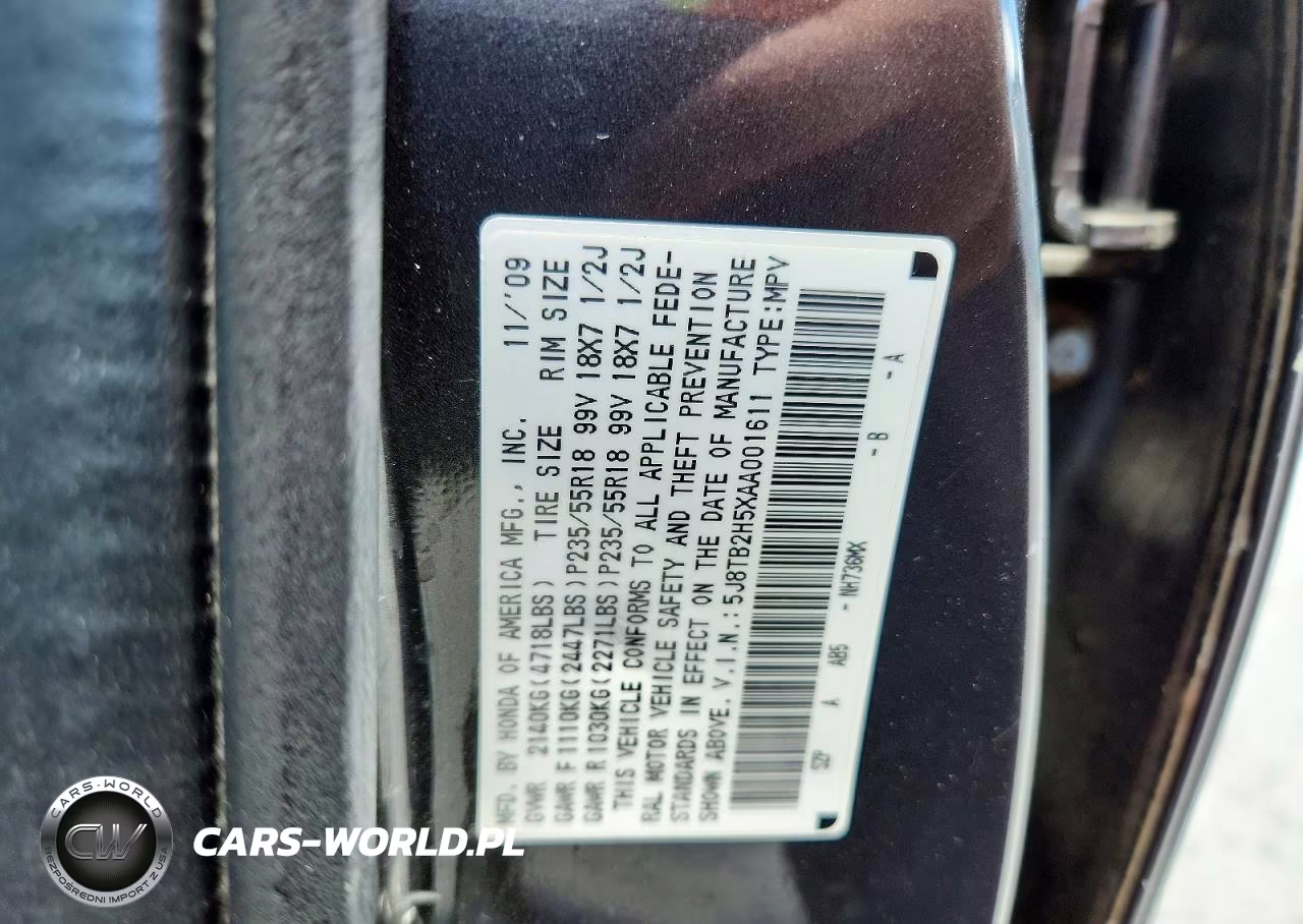 2010 Acura Rdx Technology VIN:5J8TB2H5XAA001611 - 13