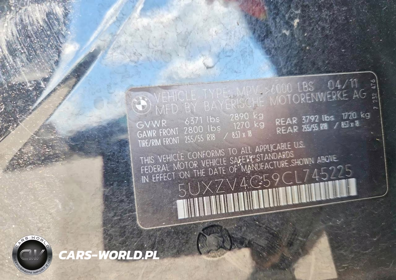 2012 BMW X5 xDrive35I VIN:5UXZV4C59CL745225 - 13