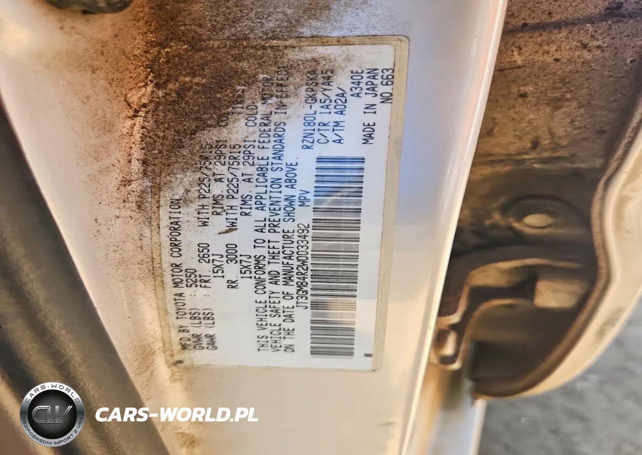 1998 Toyota 4Runner Base VIN:JT3GM84R2W0033492 - 12