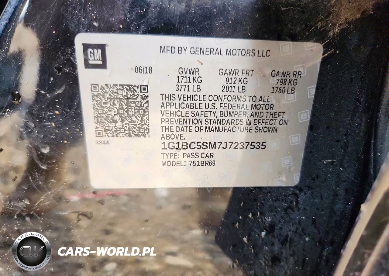 2018 Chevrolet Cruze Ls VIN:1G1BC5SM7J7237535 - 13