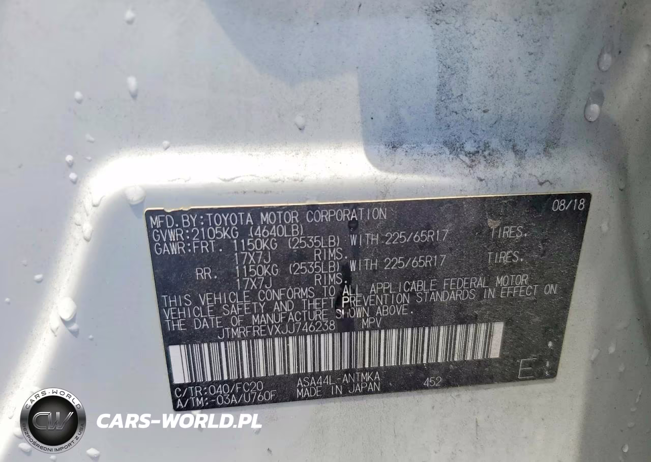 2018 Toyota Rav4 Xle VIN:JTMRFREVXJJ746238 - 13