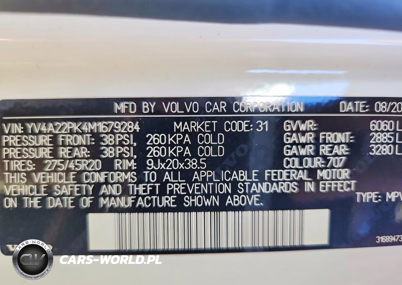 2021 Volvo Xc90 T6 Momentum VIN:YV4A22PK4M1679284 - 12