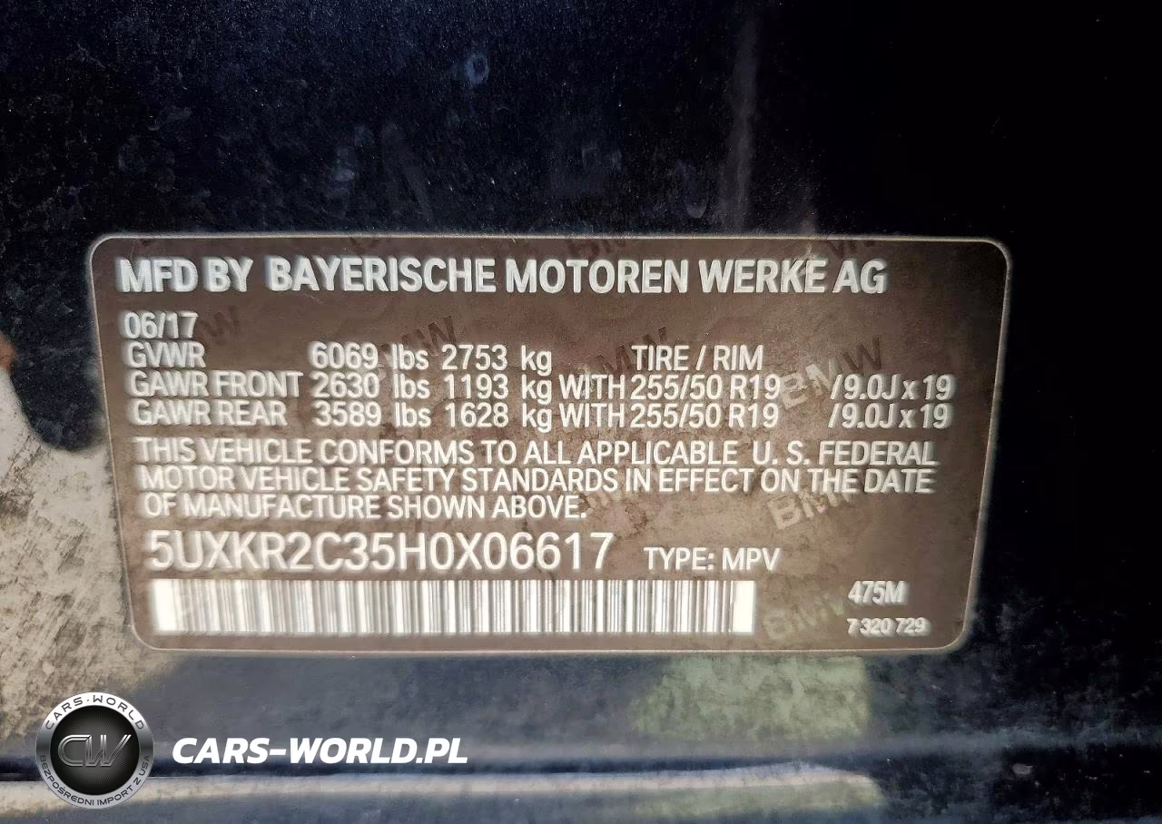 2017 BMW X5 Sdrive35I VIN:5UXKR2C35H0X06617 - 13