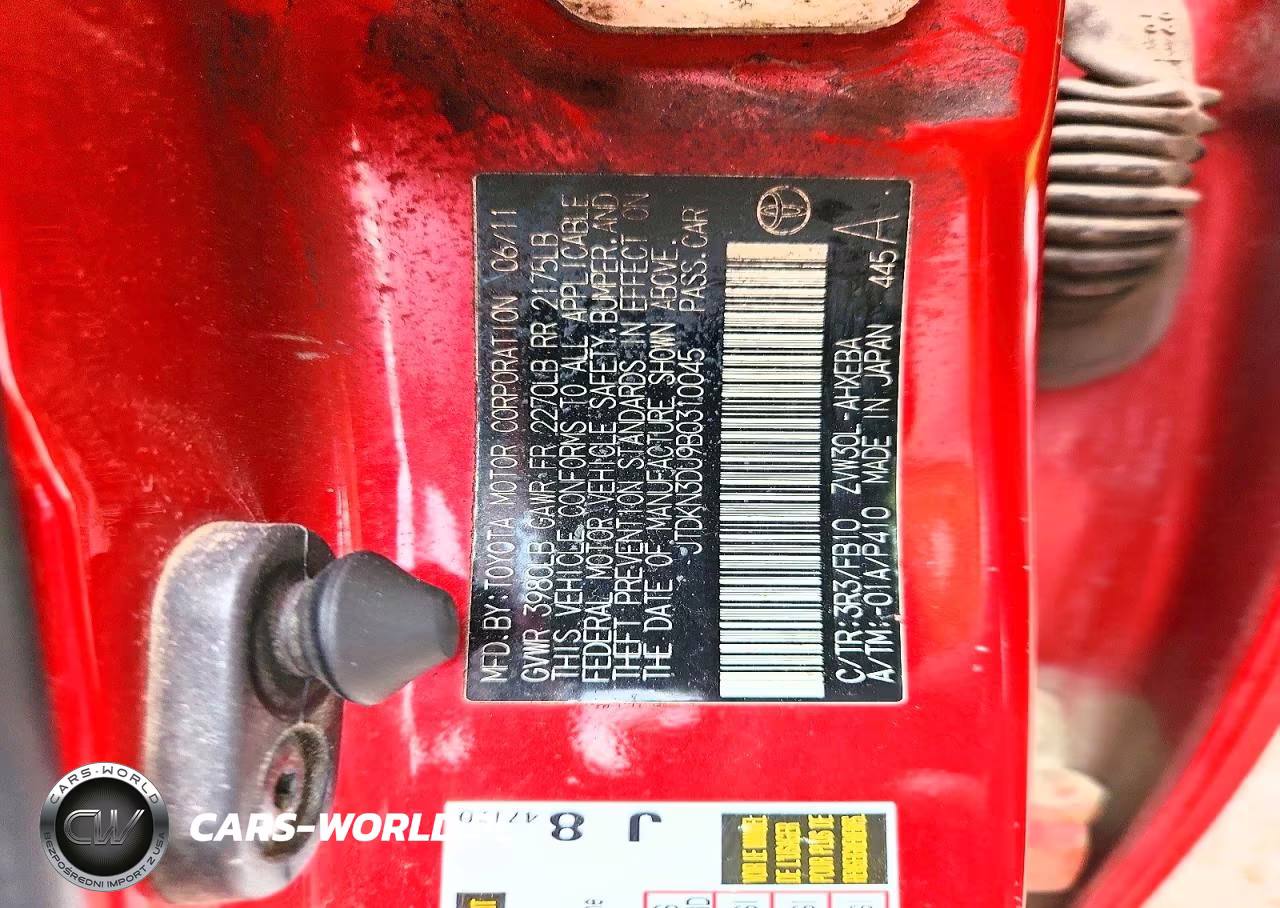 2011 Toyota Prius Two VIN:JTDKN3DU9B0310045 - 12
