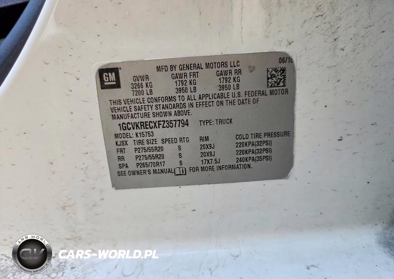 2015 Chevrolet Silverado K1500 Lt VIN:1GCVKRECXFZ357794 - 12