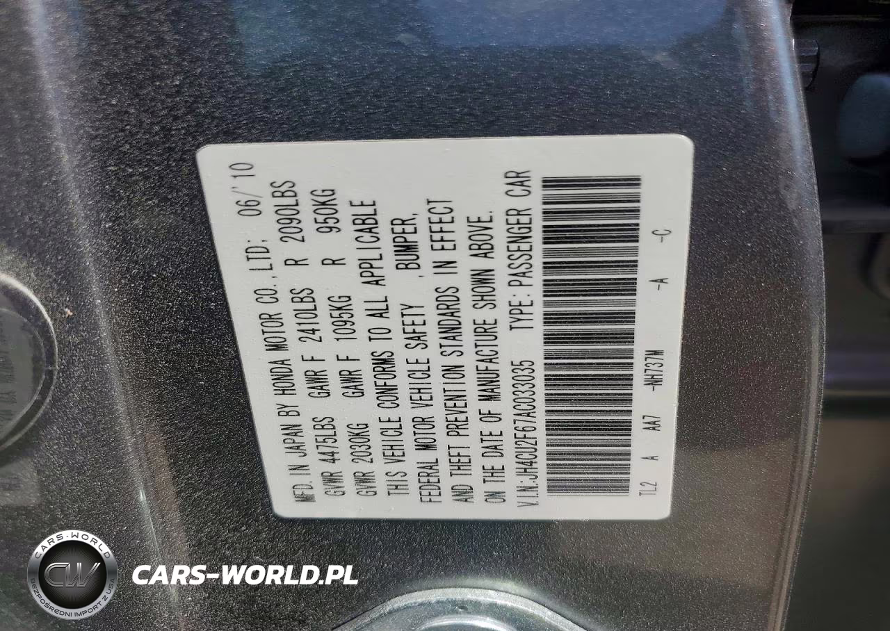 2010 Acura Tsx VIN:JH4CU2F67AC033035 - 12