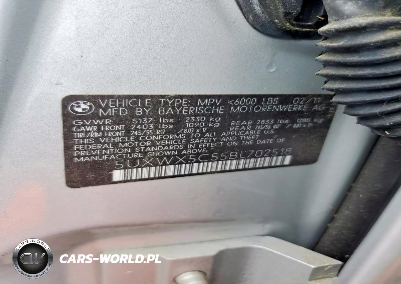 2011 BMW X3 xDrive28I VIN:5UXWX5C55BL702518 - 13