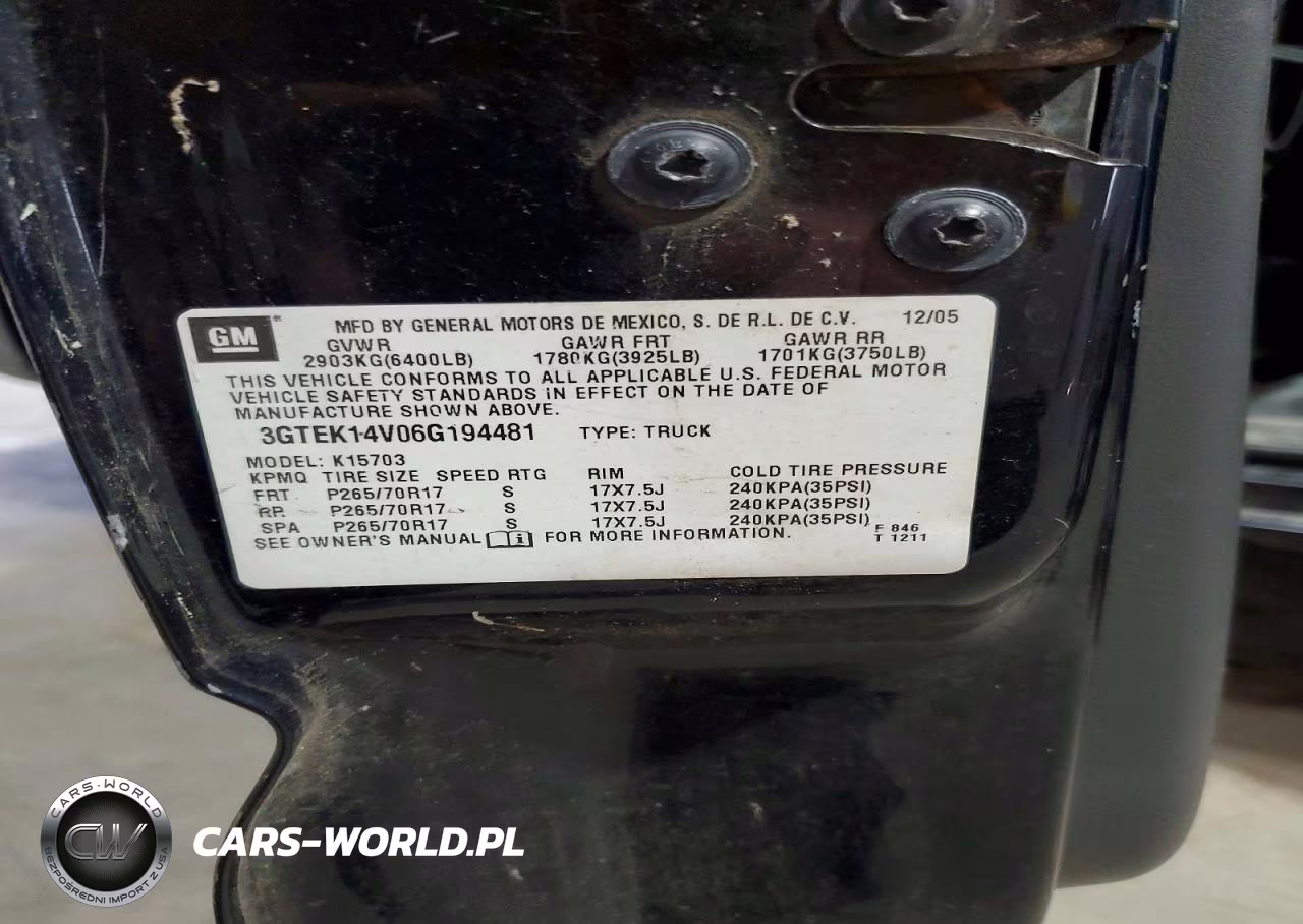 2006 GMC New Sierra K1500 VIN:3GTEK14V06G194481 - 12