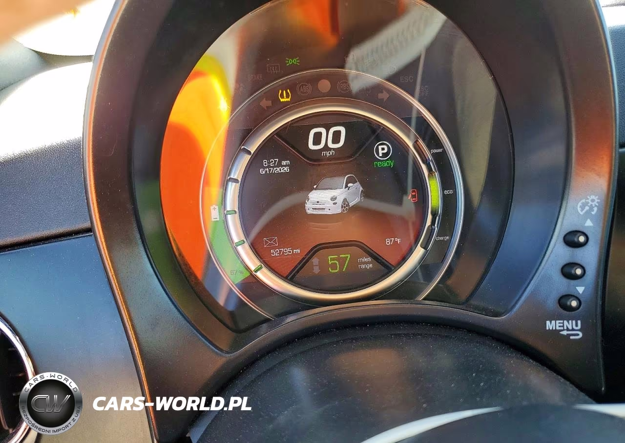 2017 Fiat 500 Electric VIN:3C3CFFGE1HT579907 - 9