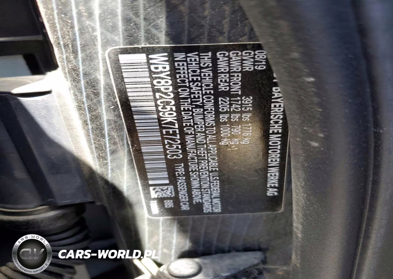 BMW I3 VIN:WBY8P2C59K7E72503 - 13