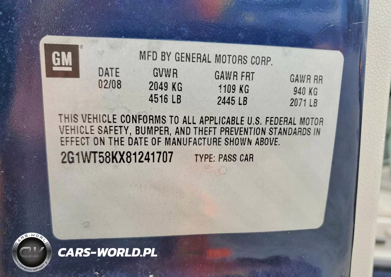2008 Chevrolet Impala Lt VIN:2G1WT58KX81241707 - 13