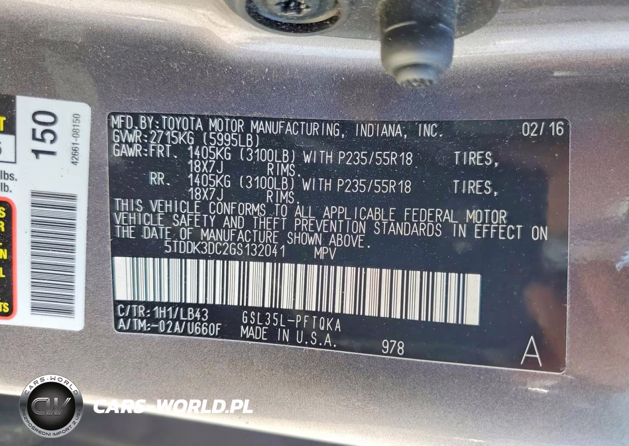 2016 Toyota Sienna Limited Premium 7-Passenger VIN:5TDDK3DC2GS132041 - 13
