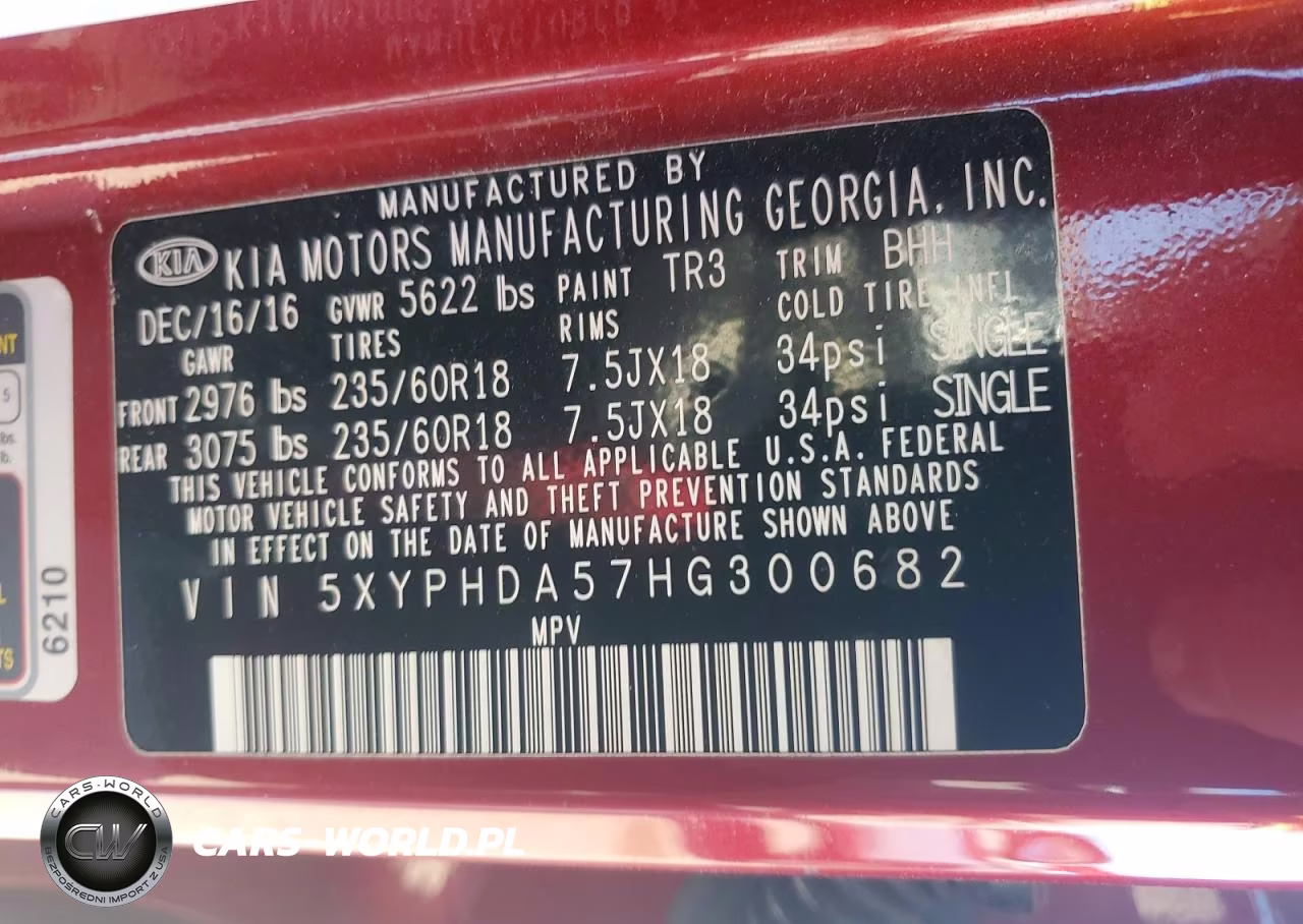 2017 Kia Sorento Ex VIN:5XYPHDA57HG300682 - 12