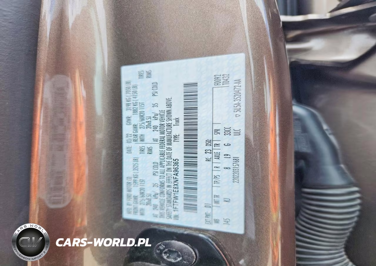2022 Ford F150 Supercrew VIN:1FTFW1E8XNFA96365 - 12