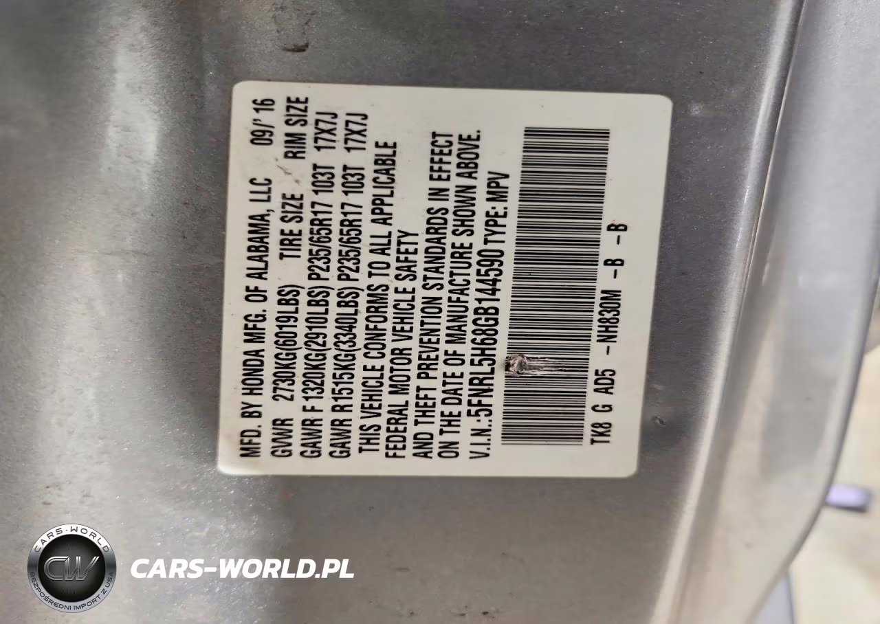 2016 Honda Odyssey Exl VIN:5FNRL5H68GB144590 - 13