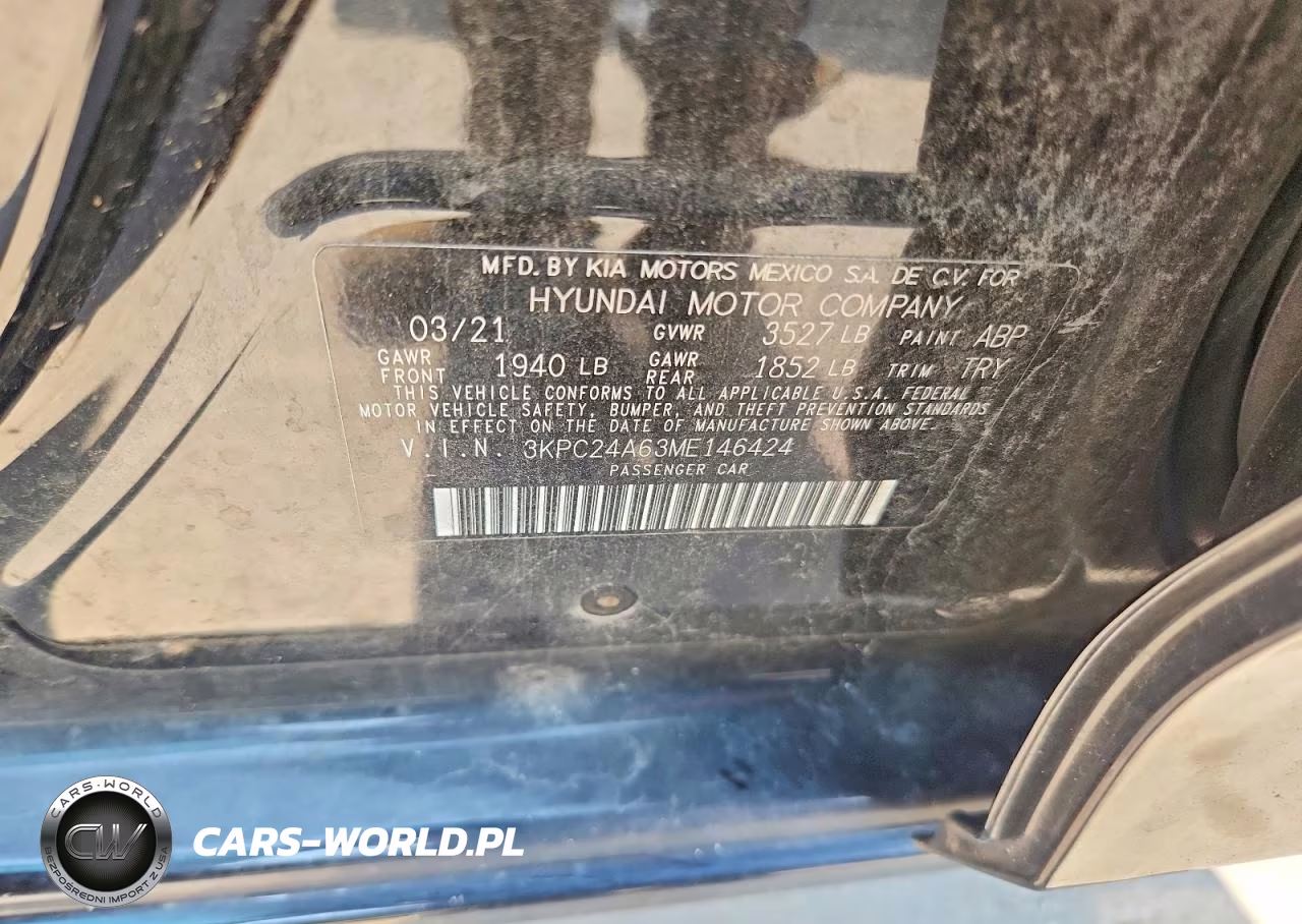 2021 Hyundai Accent Se VIN:3KPC24A63ME146424 - 13