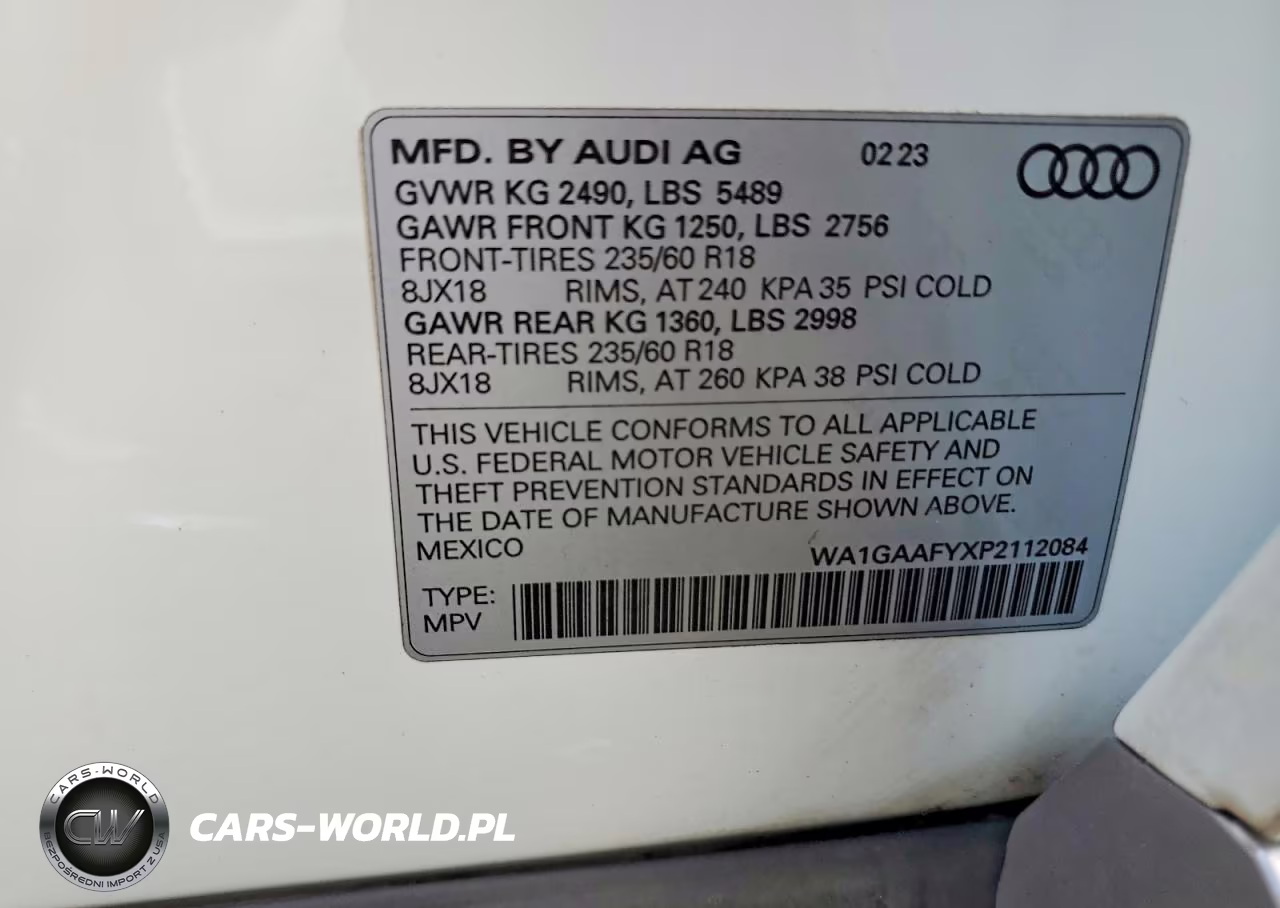 2023 Audi Q5 Premium 45 VIN:WA1GAAFYXP2112084 - 13