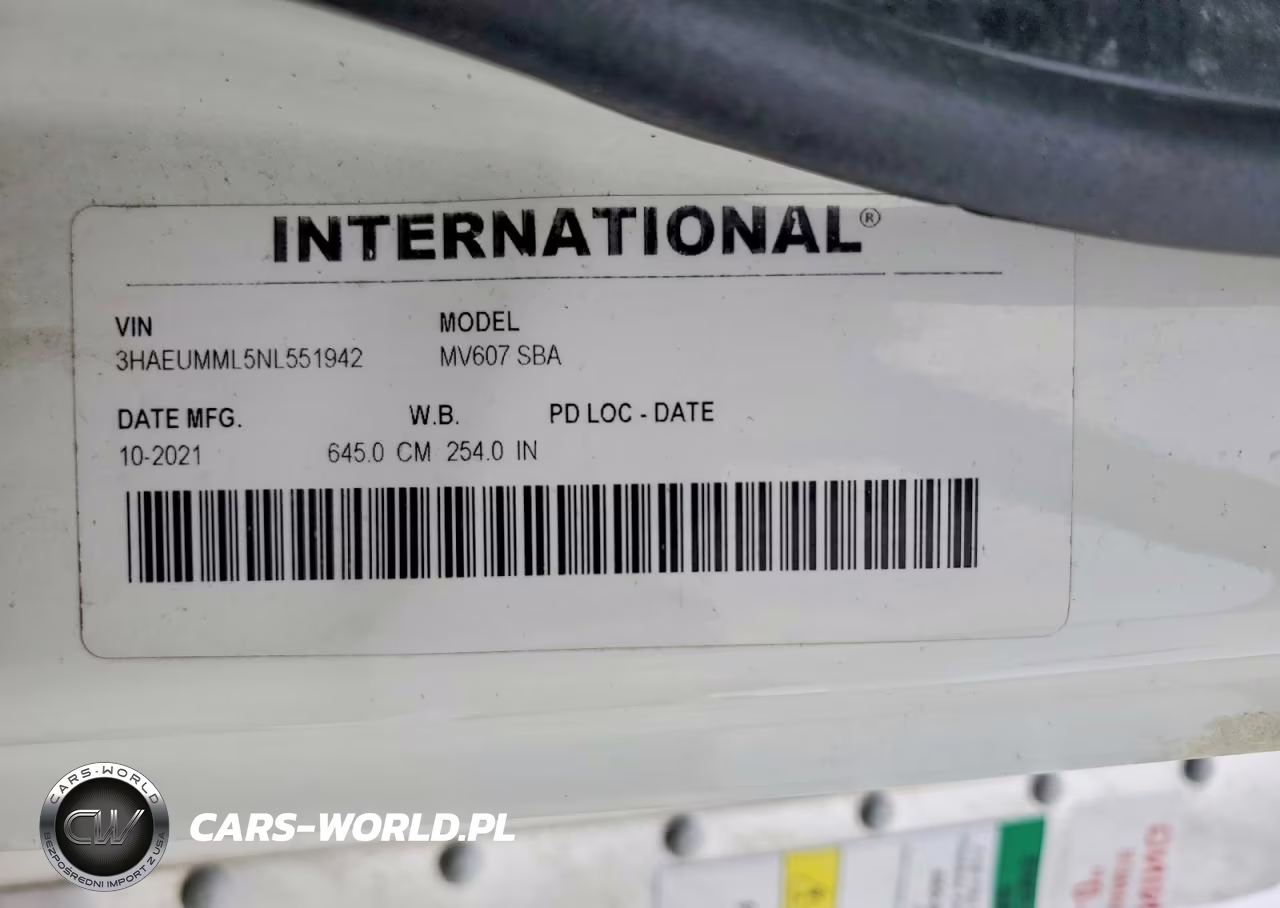 2022 International Mv607 Box Truck VIN:3HAEUMML5NL551942 - 10