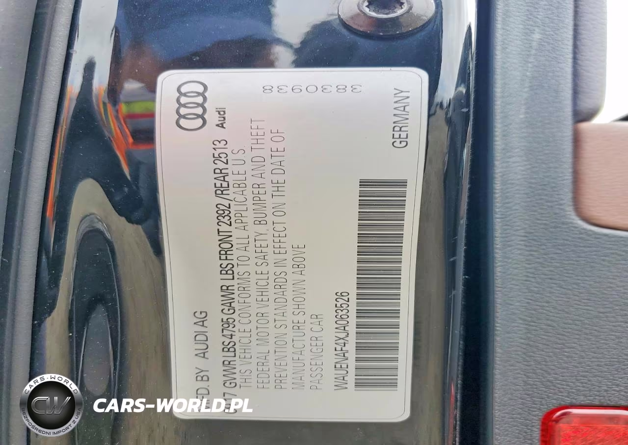 2018 Audi A4 Premium Plus VIN:WAUENAF4XJA063526 - 12
