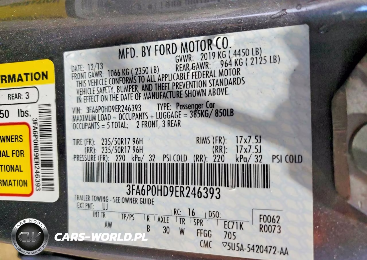 2014 Ford Fusion Se VIN:3FA6P0HD9ER246393 - 12