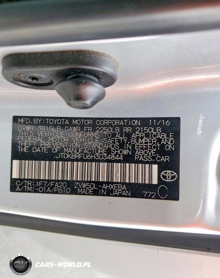 2017 Toyt Prius VIN:JTDKBRFU6H3034844 - 12