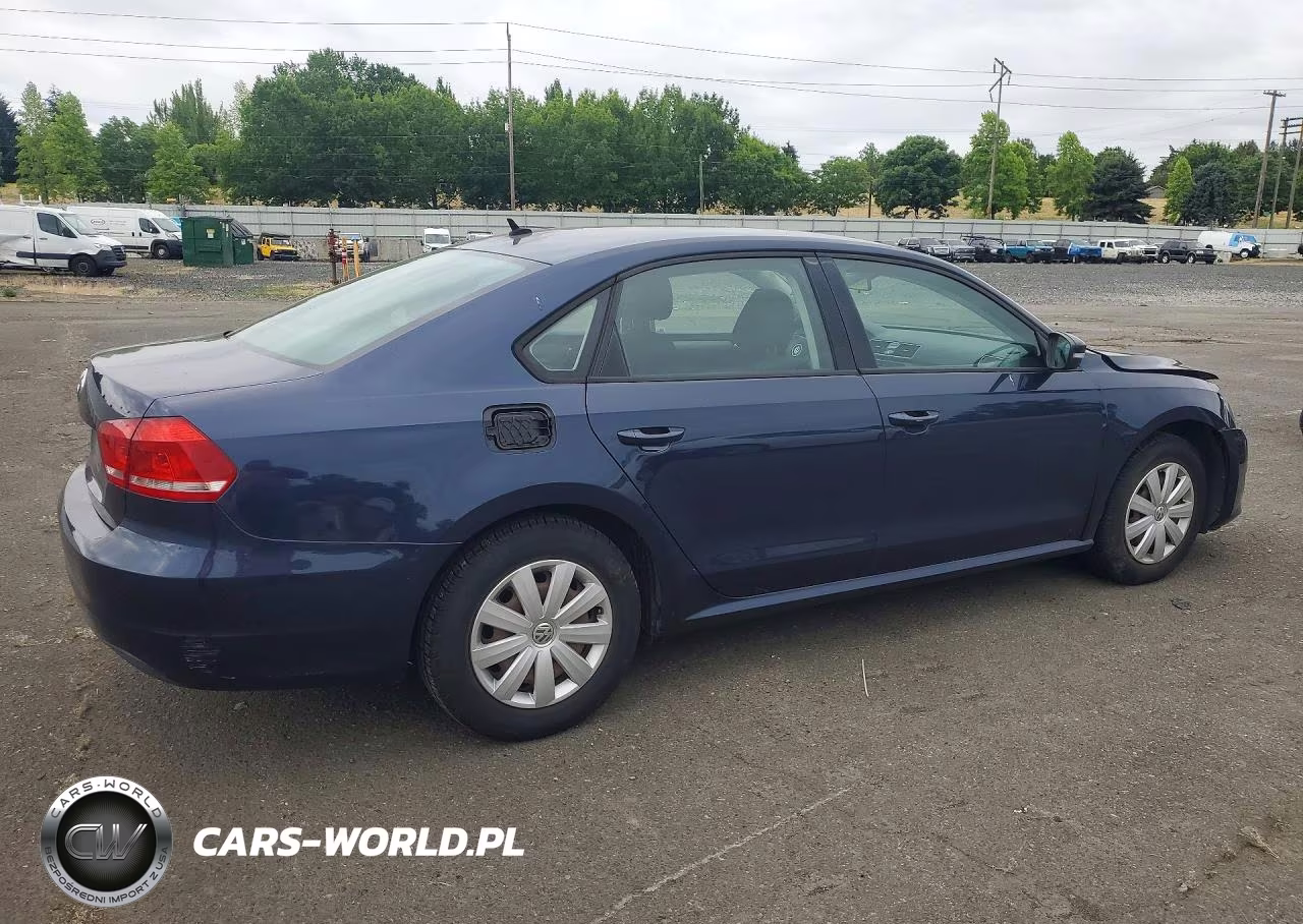 2013 Volkswagen Passat S VIN:1VWAP7A34DC040097 - 3