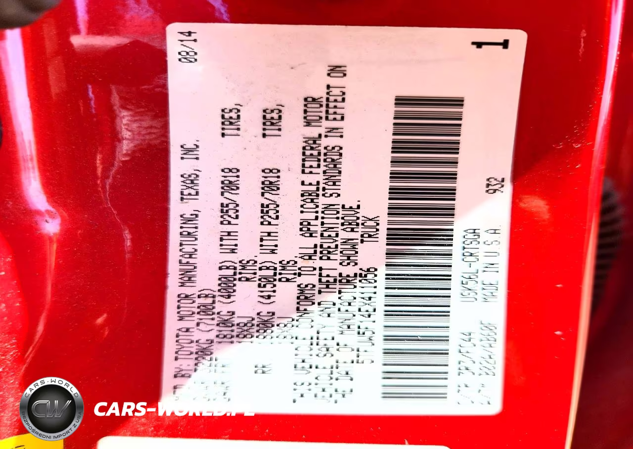 2014 Toyota Tundra Sr5 VIN:5TFUW5F14EX411056 - 13