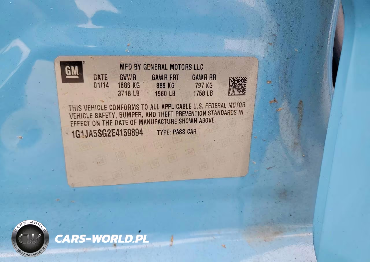 2014 Chevrolet Sonic Ls VIN:1G1JA5SG2E4159894 - 12