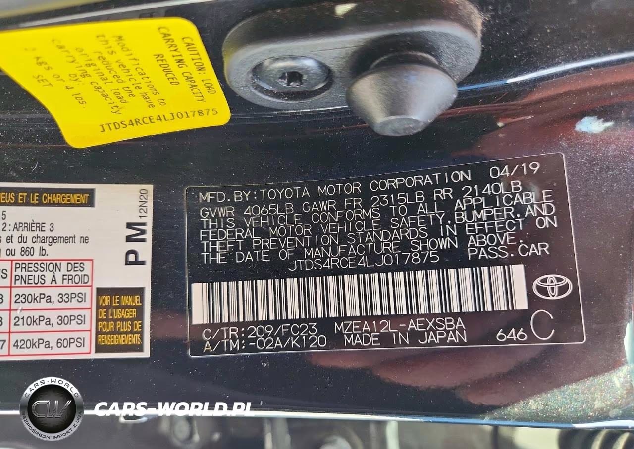 2020 Toyota Corolla Se VIN:JTDS4RCE4LJ017875 - 13