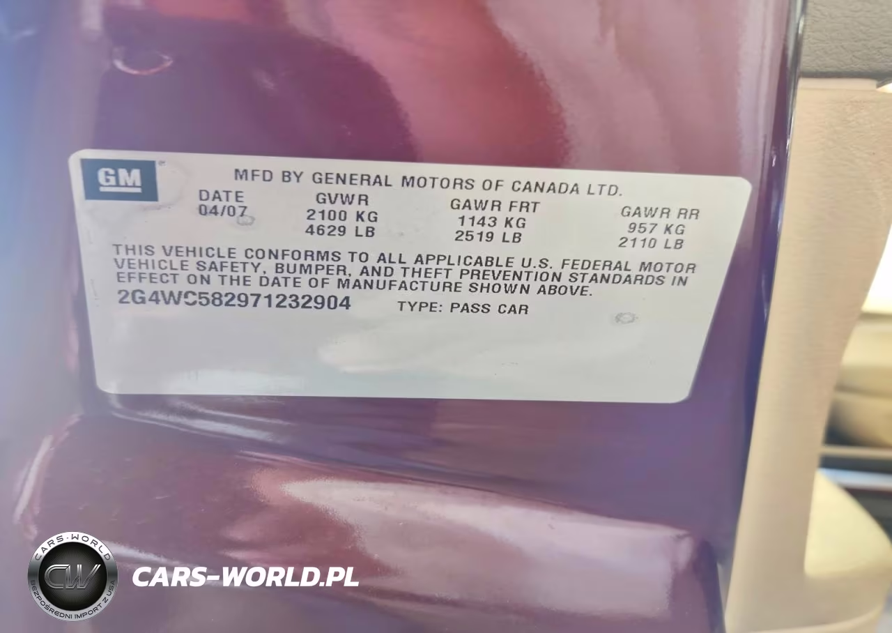 2007 Buick Lacrosse Cx VIN:2G4WC582971232904 - 12