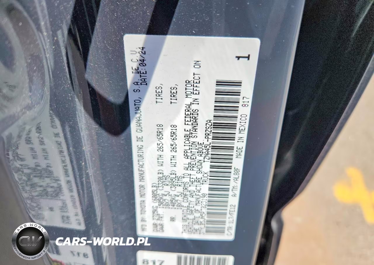 2024 Toyota Tacoma Sr5 VIN:3TYLB5JN5RT023190 - 12