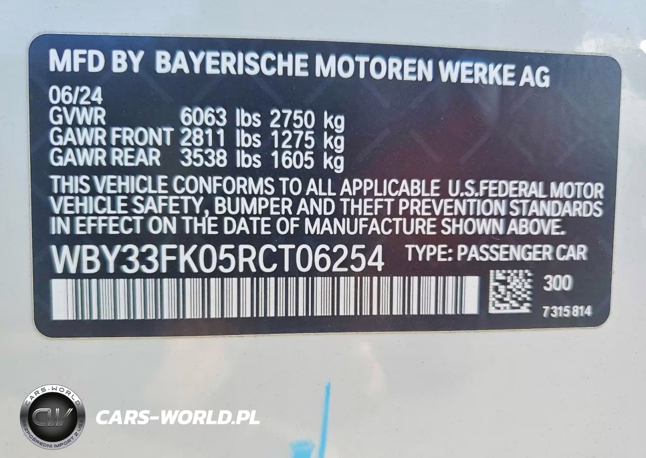 2024 BMW I5 Edrive 40 VIN:WBY33FK05RCT06254 - 12