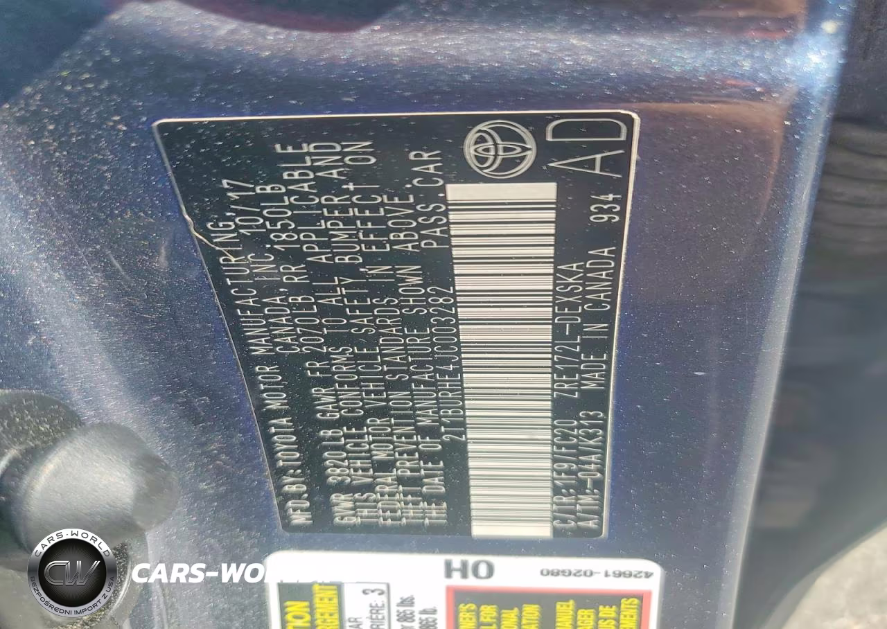 2018 Toyota Corolla Se VIN:2T1BURHE4JC003282 - 12