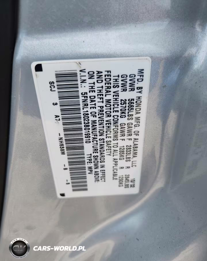 2003 Honda Odyssey Exl VIN:5FNRL18023B019910 - 14