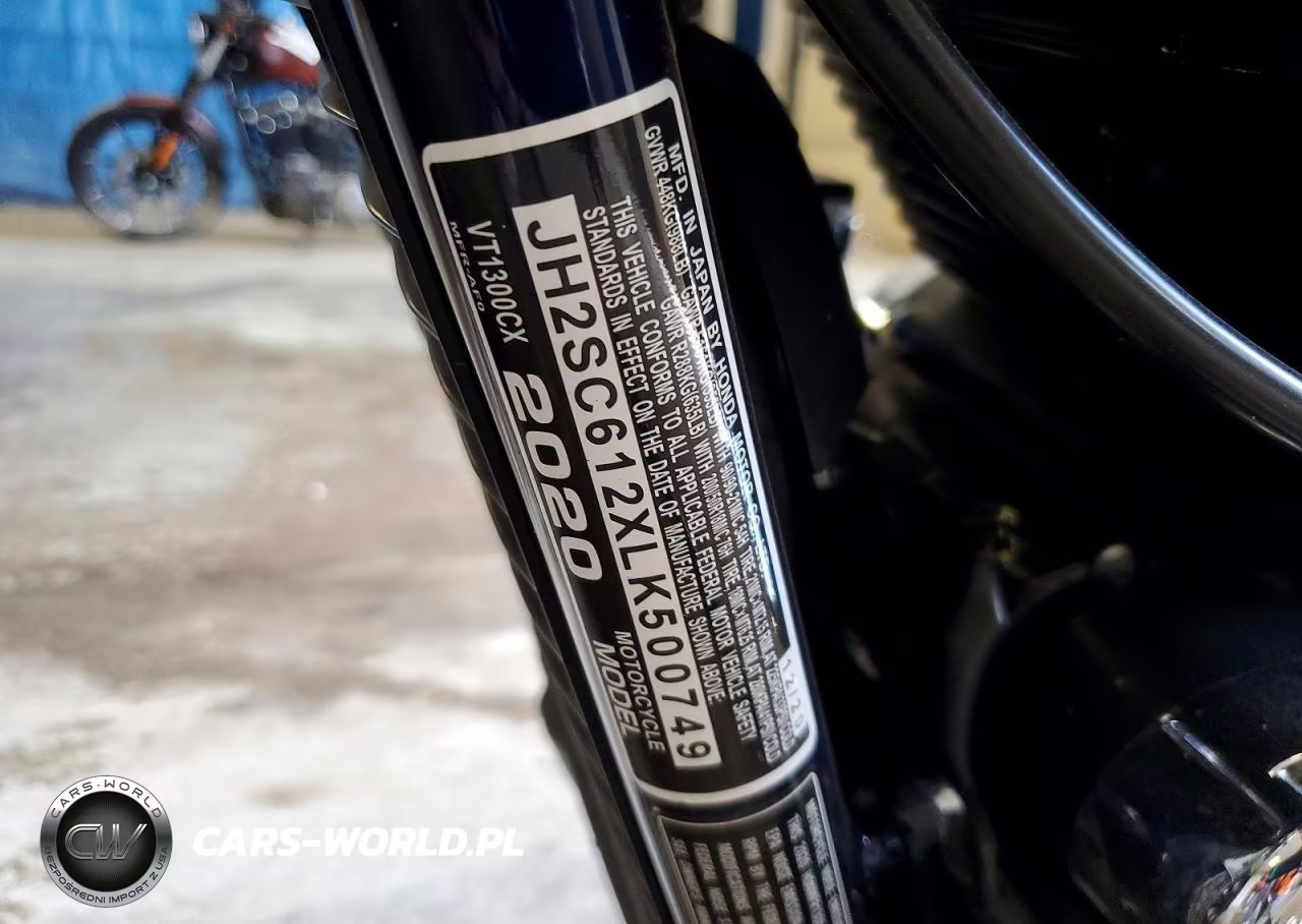 2020 Honda Vt1300 Cx VIN:JH2SC612XLK500749 - 9