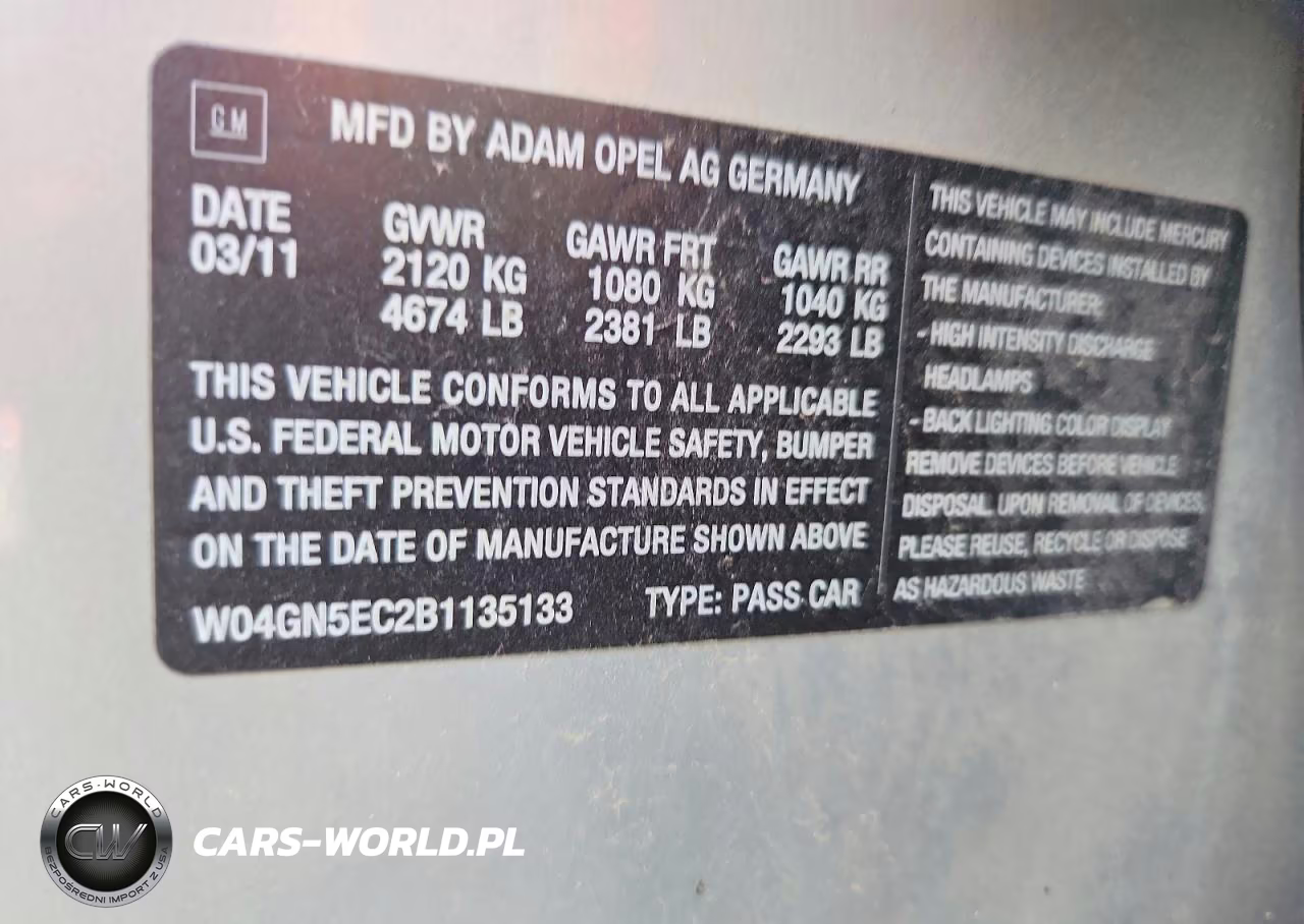 2011 Buick Regal VIN:W04GN5EC2B1135133 - 13