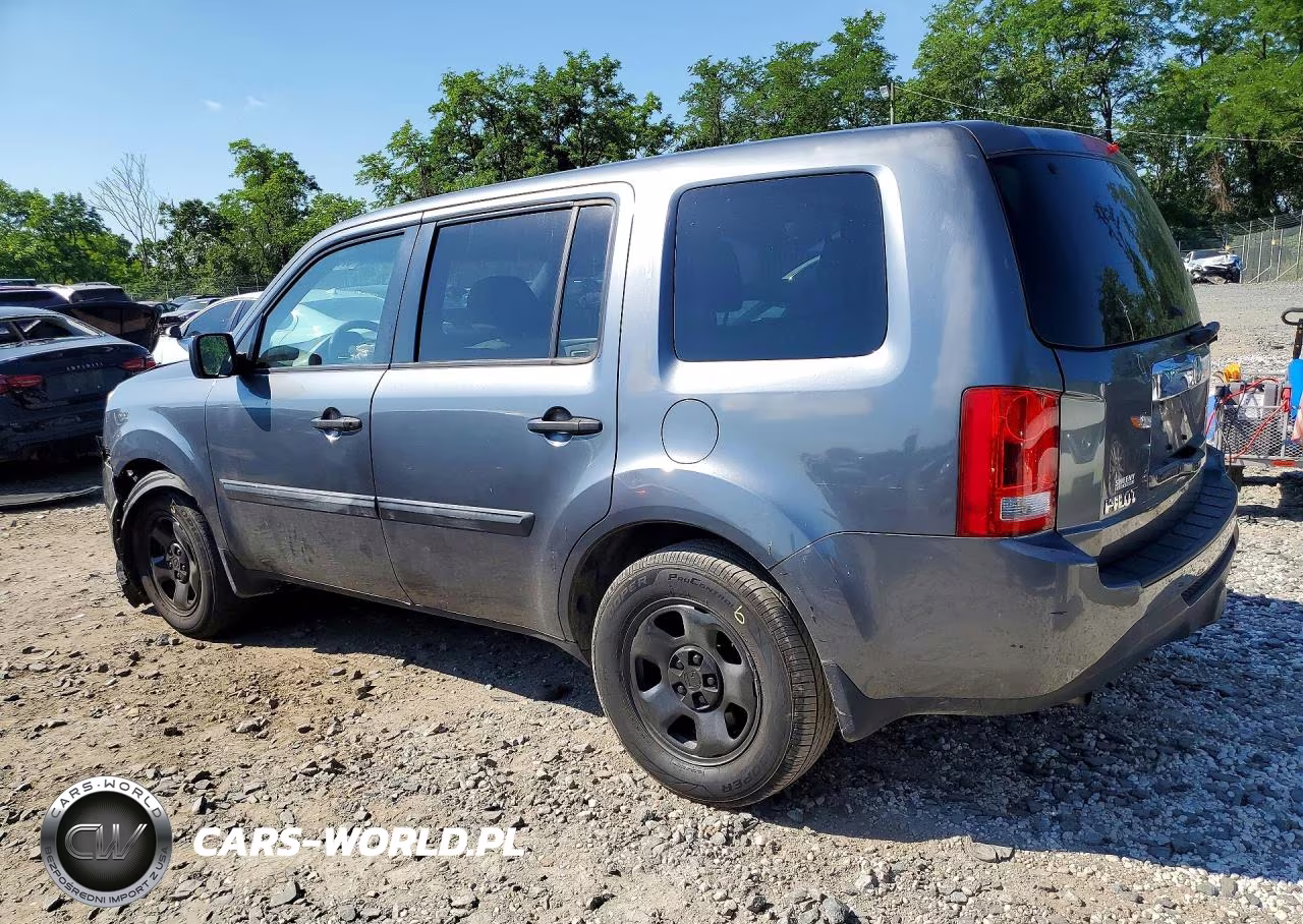2013 Honda Pilot Lx VIN:5FNYF4H23DB014352 - 2